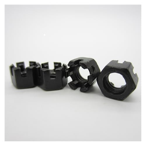 M6 M8 M10 M12 M16 M20 M24 M27 DIN 935 Schlitzmutter Sechskant Schlitzmutter Schlitz Sechskantmutter(M16(5PCS)) von DEPYEE