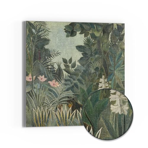 DEQOART Leinwandbild Hybrid | Motiv Dschungel Versteck | Design Canvas 50x50 cm | Leinwand Bild flach & modern mit Glas | Wandbild für Wohnzimmer, Schlafzimmer, Flur & Küche DEQOART Leinwandbild Hybrid | Motiv Dschungel Versteck | Design Canvas 50x50 cm | Leinwand Bild flach & modern mit Glas | Wandbild für Wohnzimmer, Schlafzimmer, Flur & Küche von DEQOART