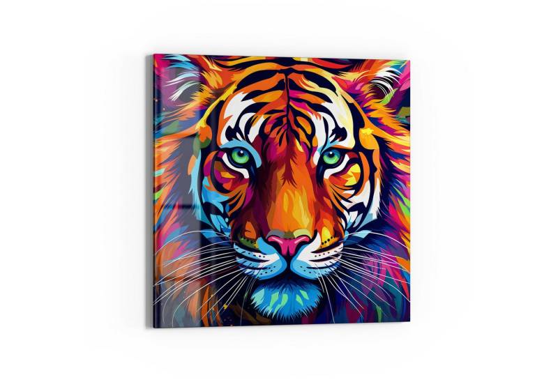 DEQOART Magnettafel 'Bunter Tigertraum', Whiteboard Pinnwand beschreibbar von DEQOART