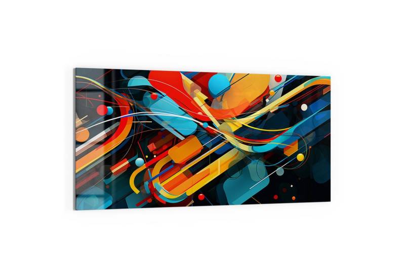 DEQOART Magnettafel 'Vibrierende Vielfalt', Whiteboard Pinnwand beschreibbar von DEQOART