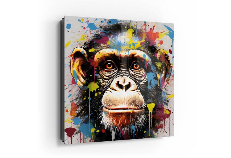 DEQOART Schlüsselkasten 'Affenblick im Farbmeer', Glas Schlüsselbox modern magnetisch beschreibbar DEQOART Schlüsselkasten 'Affenblick im Farbmeer', Glas Schlüsselbox modern magnetisch beschreibbar von DEQOART