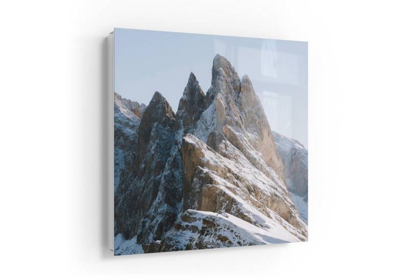 DEQOART Schlüsselkasten 'Erhabene Bergwelten', Glas Schlüsselbox modern magnetisch beschreibbar von DEQOART