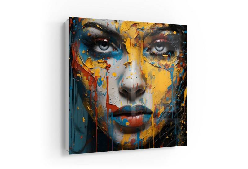 DEQOART Schlüsselkasten 'Farbige Seelenlandschaft', Glas Schlüsselbox modern magnetisch beschreibbar von DEQOART