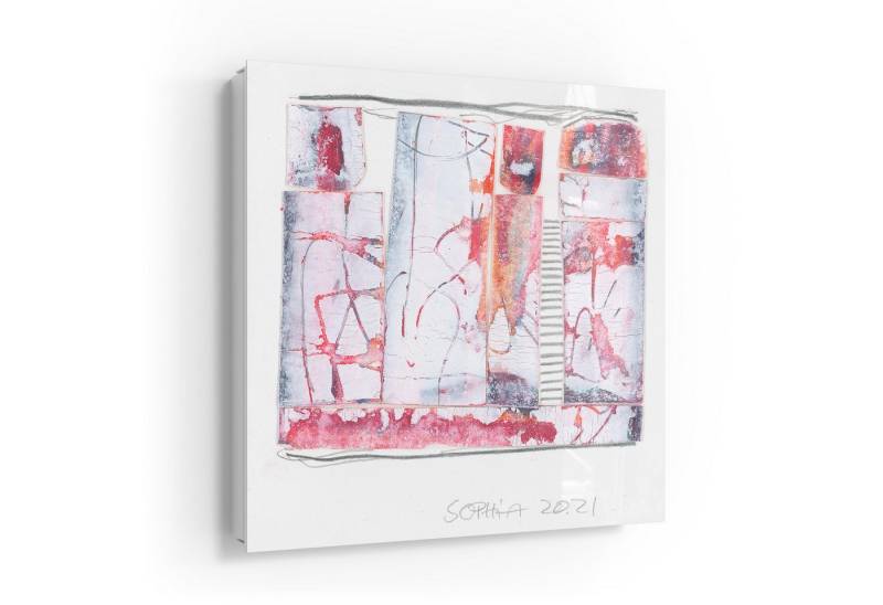 DEQOART Schlüsselkasten 'Fine Art 'ascension'', Glas Schlüsselbox modern magnetisch beschreibbar von DEQOART