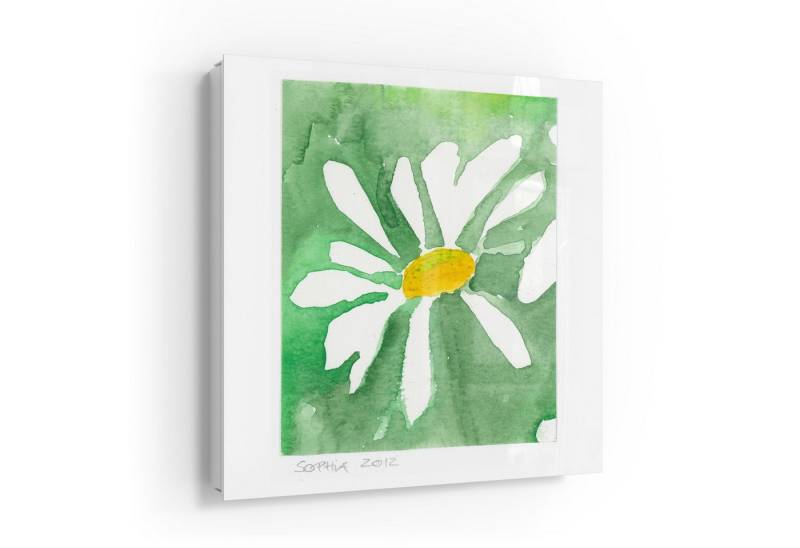 DEQOART Schlüsselkasten 'Fine Art 'marguerite 1'', Glas Schlüsselbox modern magnetisch beschreibbar von DEQOART