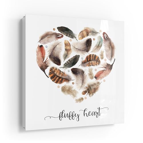 DEQOART Schlüsselkasten weiß | 30x30 cm | Motiv Federleichtes Herz | Glas & Metall Schlüssel-Box | Schlüsselschrank mit 50 Haken + 2 Magnete | Moderne Design Box magnetisch & beschreibbar DEQOART Schlüsselkasten weiß | 30x30 cm | Motiv Federleichtes Herz | Glas & Metall Schlüssel-Box | Schlüsselschrank mit 50 Haken + 2 Magnete | Moderne Design Box magnetisch & beschreibbar von DEQOART