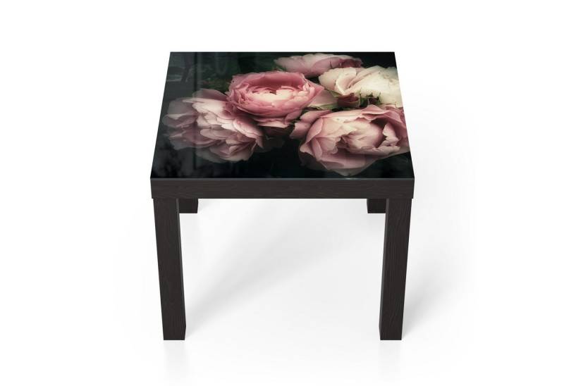 DEQORI Couchtisch 'Nostalgische Blüte', Glas Beistelltisch Glastisch modern von DEQORI