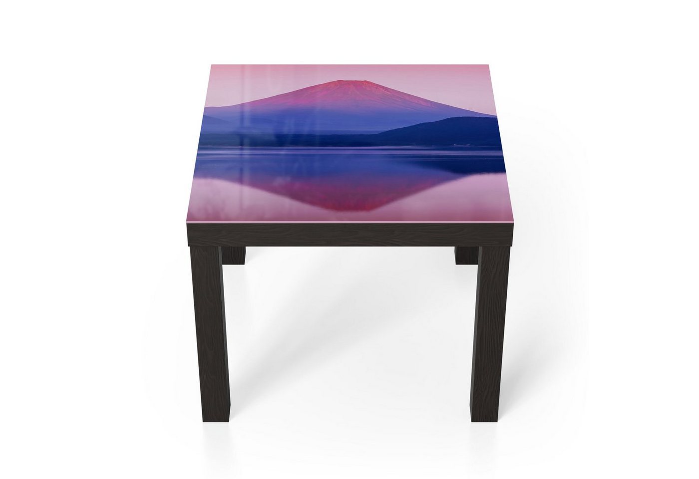 DEQORI Couchtisch 'See Motosu und Mt. Fuji', Glas Beistelltisch Glastisch modern von DEQORI