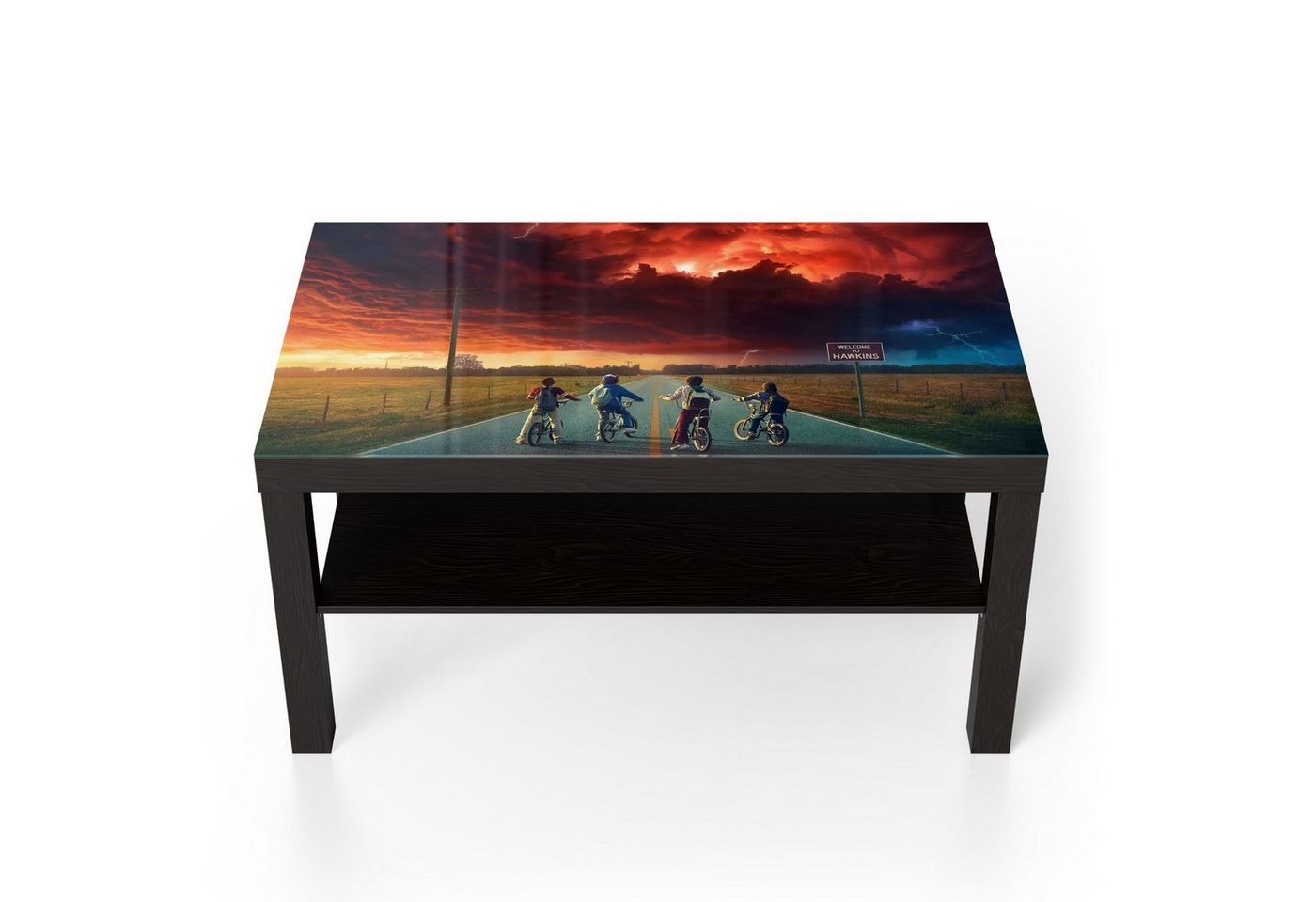 DEQORI Couchtisch 'Stranger Things Mystisch', Glas Beistelltisch Glastisch modern von DEQORI