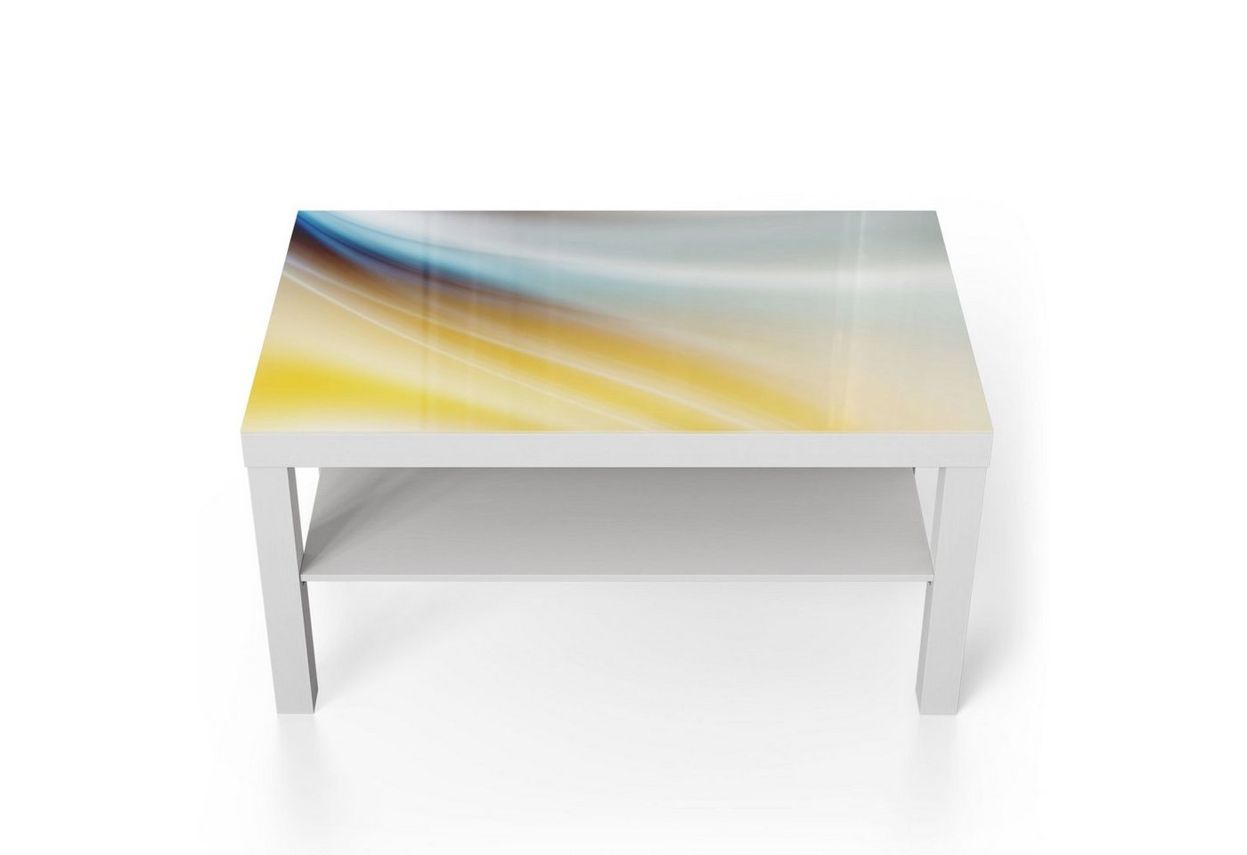 DEQORI Couchtisch 'Warmer Farbverlauf', Glas Beistelltisch Glastisch modern von DEQORI