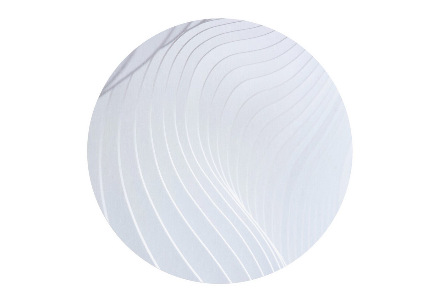 DEQORI Fototapete 'Abstrakte Wellenstruktur', Rund, matte Leinwandstruktur, bedruckt, (1 St), selbstklebend Wandtattoo Motiv Wandtapete Wand Sticker Bild Tapete von DEQORI