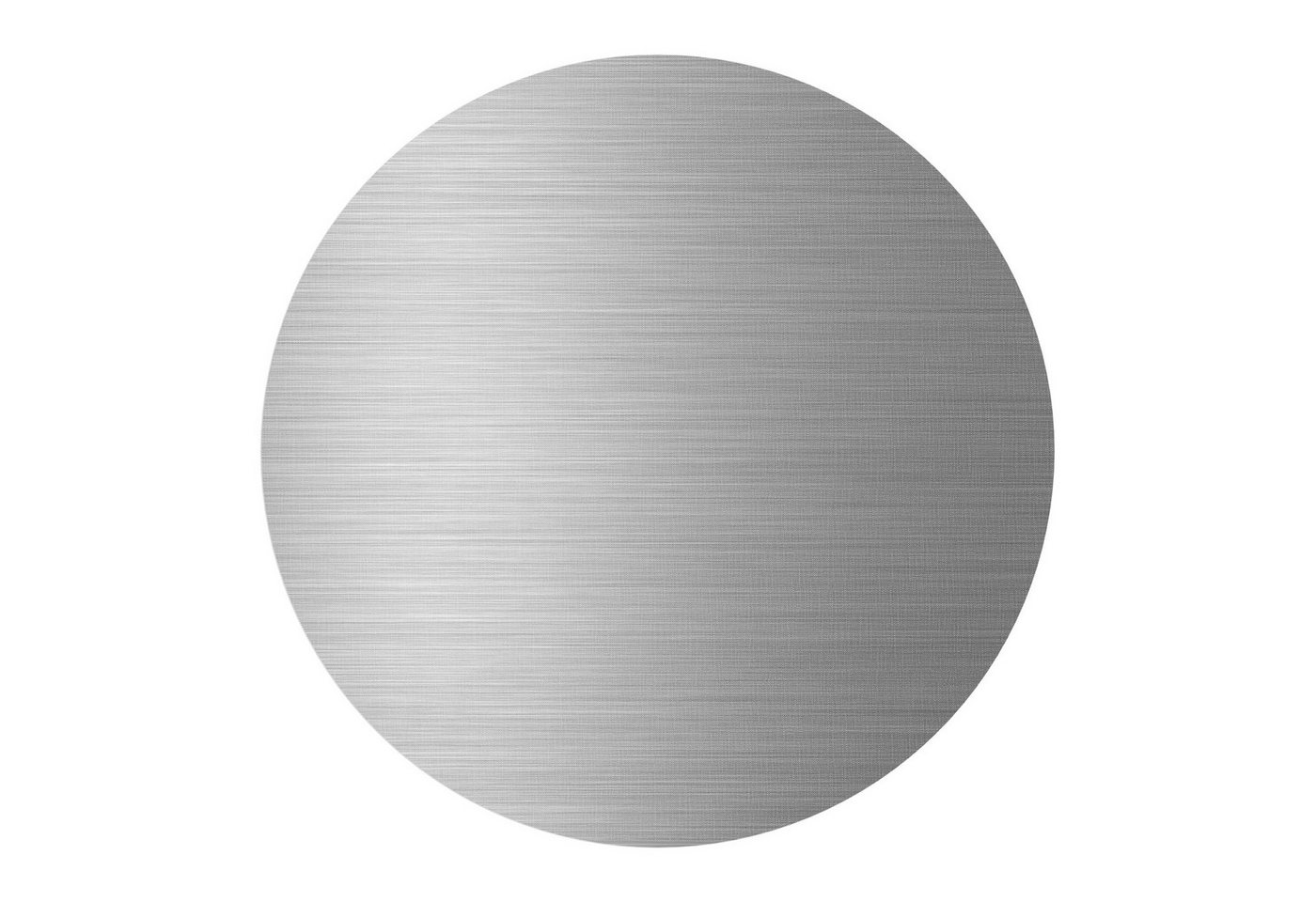 DEQORI Fototapete 'Gebürstetes Aluminium', Rund, matte Leinwandstruktur, bedruckt, (1 St), selbstklebend Wandtattoo Motiv Wandtapete Wand Sticker Bild Tapete von DEQORI
