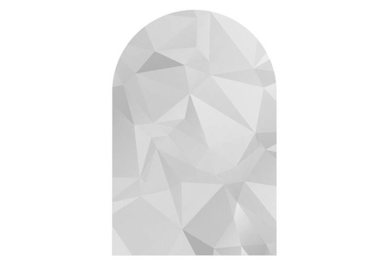 DEQORI Fototapete 'Geometrisches Muster', Rundbogen, matte Leinwandstruktur, bedruckt, (1 St), selbstklebend Wandtattoo Motiv Wandtapete Wand Sticker Bild Tapete von DEQORI
