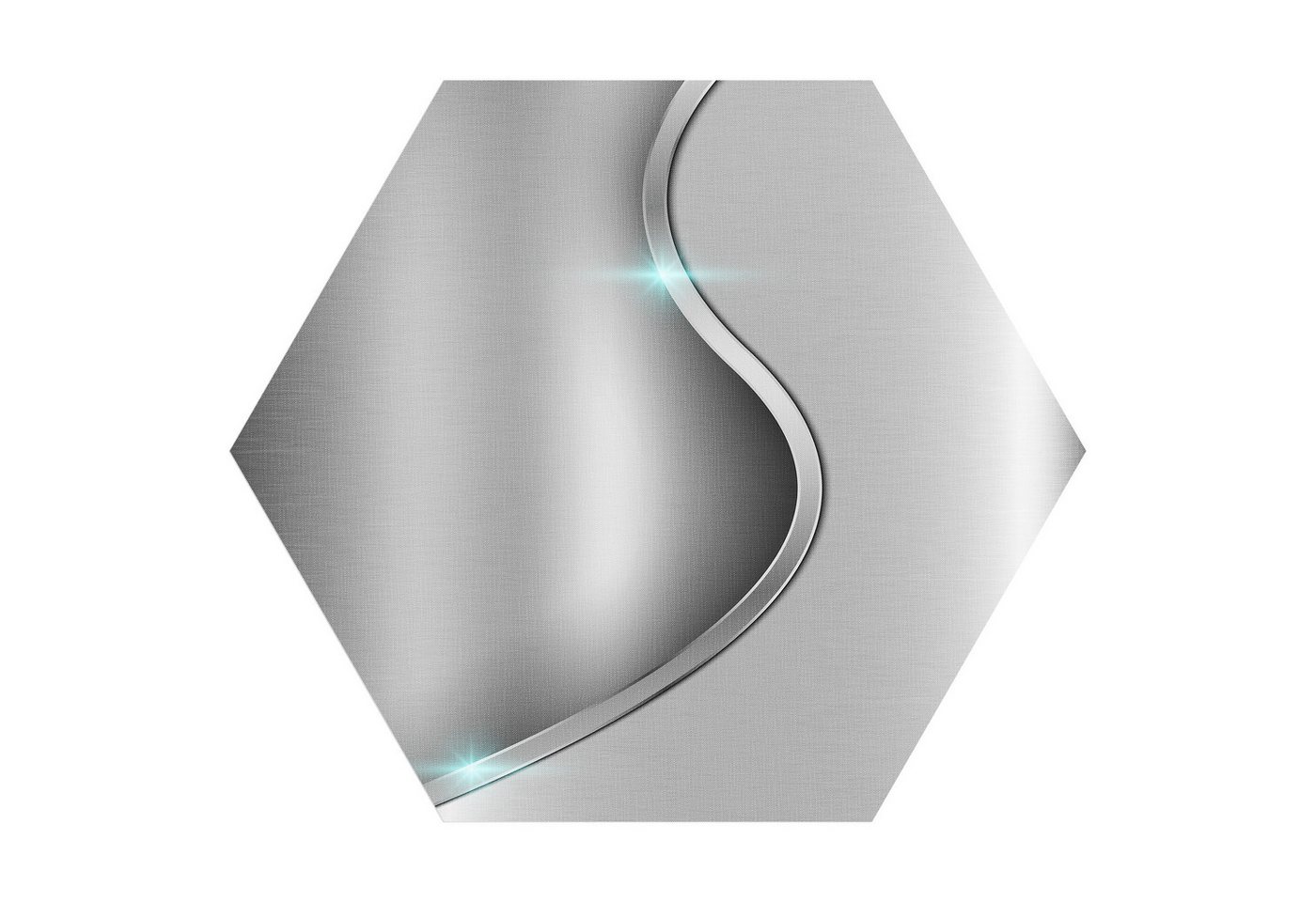 DEQORI Fototapete 'Polierte Oberfläche', Sechseckig, matte Leinwandstruktur, bedruckt, (1 St), selbstklebend Wandtattoo Motiv Wandtapete Wand Sticker Bild Tapete von DEQORI