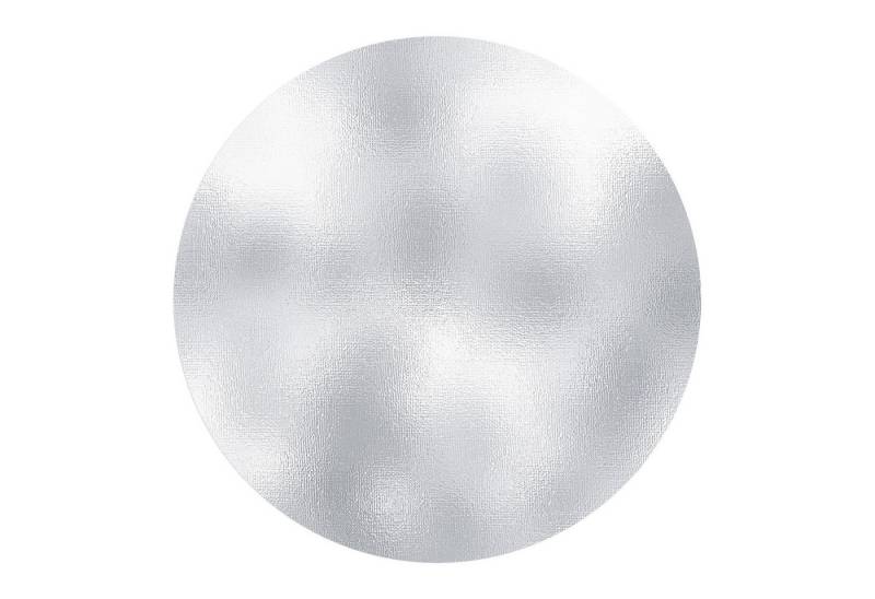 DEQORI Fototapete 'Satiniertes Aluminium', Rund, matte Leinwandstruktur, bedruckt, (1 St), selbstklebend Wandtattoo Motiv Wandtapete Wand Sticker Bild Tapete von DEQORI