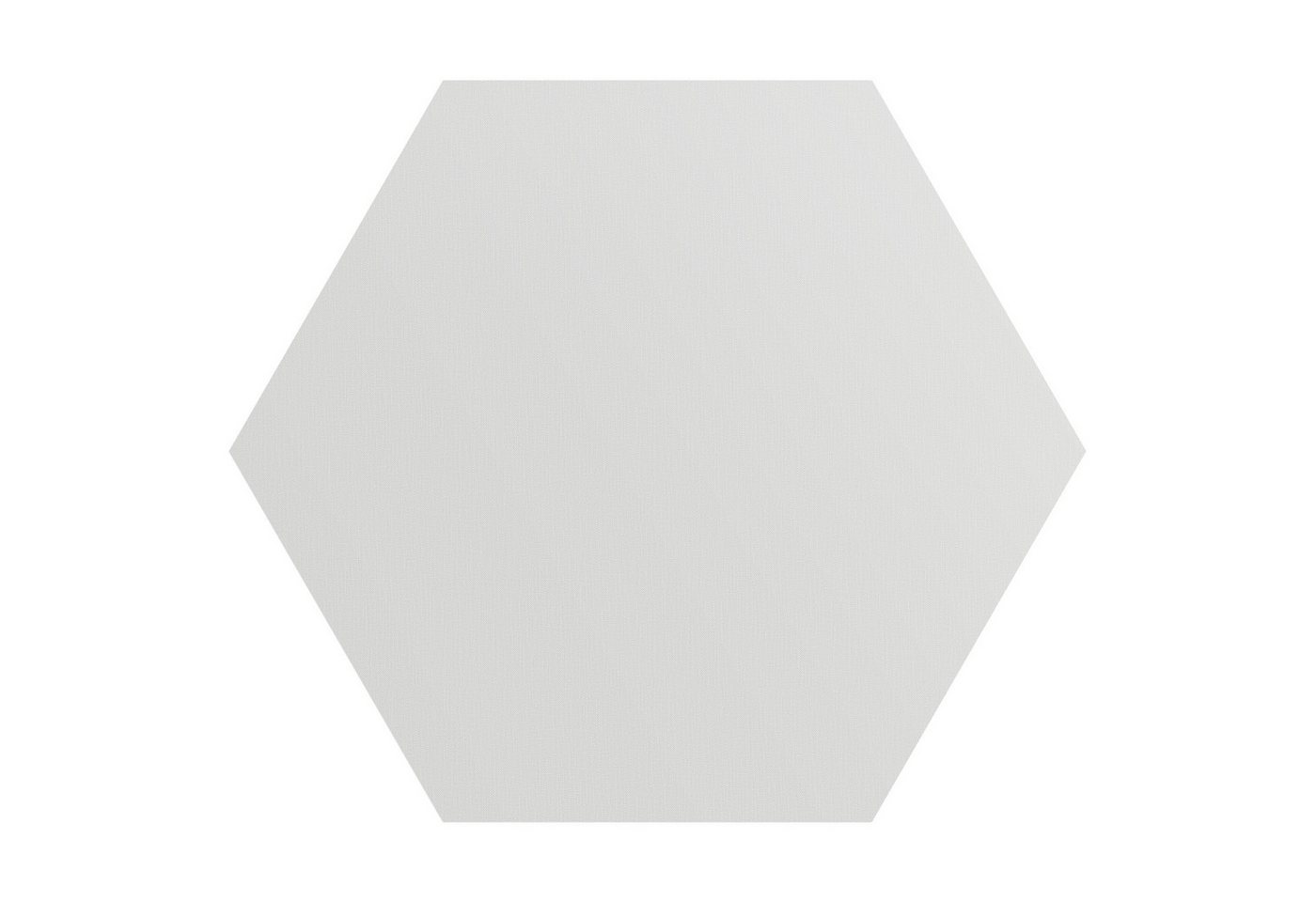 DEQORI Fototapete 'Unifarben - Hellgrau', Sechseckig, matte Leinwandstruktur, bedruckt, (1 St), selbstklebend Wandtattoo Motiv Wandtapete Wand Sticker Bild Tapete von DEQORI