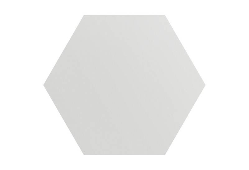 DEQORI Fototapete 'Unifarben - Hellgrau', Sechseckig, matte Leinwandstruktur, bedruckt, (1 St), selbstklebend Wandtattoo Motiv Wandtapete Wand Sticker Bild Tapete von DEQORI