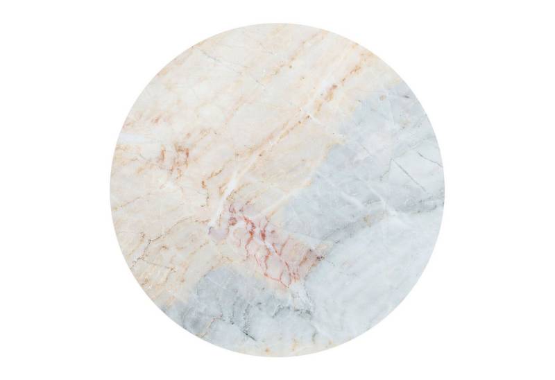 DEQORI Fototapete 'Zarte Marmorfärbung', Rund, matte Leinwandstruktur, bedruckt, (1 St), selbstklebend Wandtattoo Motiv Wandtapete Wand Sticker Bild Tapete von DEQORI