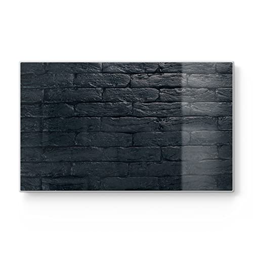 DEQORI Frühstücksbrett Glas | klein 23x14 cm | Motiv "Lackierter Ziegelstein" | Design Schneidebrett für Küche | Frühstücksbrettchen antibakteriell & rutschfest | Glasplatte & Servierplatte DEQORI Frühstücksbrett Glas | klein 23x14 cm | Motiv "Lackierter Ziegelstein" | Design Schneidebrett für Küche | Frühstücksbrettchen antibakteriell & rutschfest | Glasplatte & Servierplatte von DEQORI