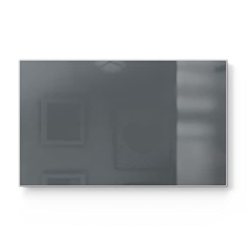 DEQORI Frühstücksbrett Glas | klein 23x14 cm | Unifarben - Dunkelgrau | Design Schneidebrett für Küche | Frühstücksbrettchen antibakteriell & rutschfest | Glasplatte & Servierplatte DEQORI Frühstücksbrett Glas | klein 23x14 cm | Unifarben - Dunkelgrau | Design Schneidebrett für Küche | Frühstücksbrettchen antibakteriell & rutschfest | Glasplatte & Servierplatte von DEQORI