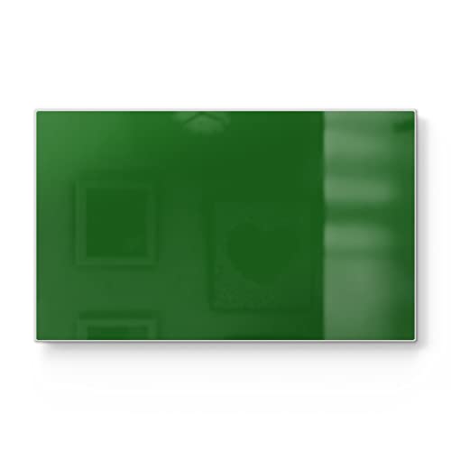 DEQORI Frühstücksbrett Glas | klein 23x14 cm | Unifarben - Dunkelgrün | Design Schneidebrett für Küche | Frühstücksbrettchen antibakteriell & rutschfest | Glasplatte & Servierplatte DEQORI Frühstücksbrett Glas | klein 23x14 cm | Unifarben - Dunkelgrün | Design Schneidebrett für Küche | Frühstücksbrettchen antibakteriell & rutschfest | Glasplatte & Servierplatte von DEQORI