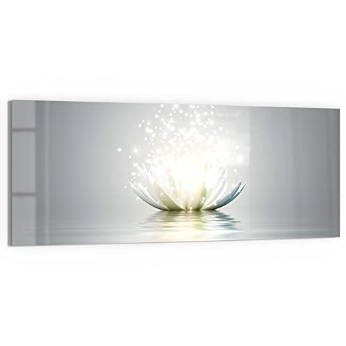 DEQORI Glasbild Acrylglas | Motiv "Funkelnde Lotusblüte" | horizontal einteilig 125x50 cm | schöne Dekoration | Wandbild für Wohnzimmer, Schlafzimmer, Flur & Küche | moderne Wanddeko DEQORI Glasbild Acrylglas | Motiv "Funkelnde Lotusblüte" | horizontal einteilig 125x50 cm | schöne Dekoration | Wandbild für Wohnzimmer, Schlafzimmer, Flur & Küche | moderne Wanddeko von DEQORI