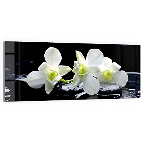 DEQORI Glasbild Acrylglas | Motiv "Orchidee mit Zen-Steinen" | horizontal einteilig 125x50 cm | schöne Dekoration | Wandbild für Wohnzimmer, Schlafzimmer, Flur & Küche | moderne Wanddeko DEQORI Glasbild Acrylglas | Motiv "Orchidee mit Zen-Steinen" | horizontal einteilig 125x50 cm | schöne Dekoration | Wandbild für Wohnzimmer, Schlafzimmer, Flur & Küche | moderne Wanddeko von DEQORI