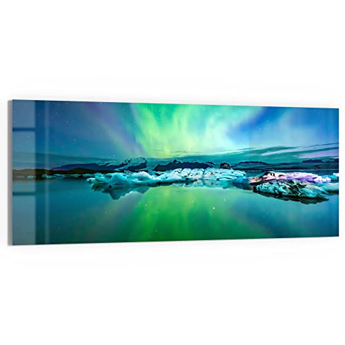 DEQORI Glasbild Echtglas | Motiv Leuchtendes Polarlicht | horizontal einteilig 150x60 cm | schöne Dekoration | Wandbild für Wohnzimmer, Schlafzimmer, Flur & Küche | moderne Wanddeko DEQORI Glasbild Echtglas | Motiv Leuchtendes Polarlicht | horizontal einteilig 150x60 cm | schöne Dekoration | Wandbild für Wohnzimmer, Schlafzimmer, Flur & Küche | moderne Wanddeko von DEQORI