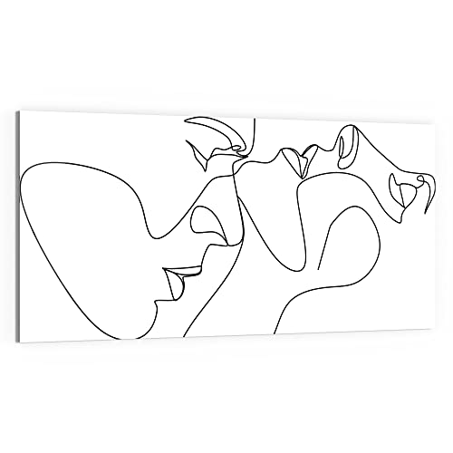 DEQORI Glasbild Echtglas | Motiv Liebespaar Silhouette | horizontal einteilig 100x50 cm | schöne Dekoration | Wandbild für Wohnzimmer, Schlafzimmer, Flur & Küche | moderne Wanddeko DEQORI Glasbild Echtglas | Motiv Liebespaar Silhouette | horizontal einteilig 100x50 cm | schöne Dekoration | Wandbild für Wohnzimmer, Schlafzimmer, Flur & Küche | moderne Wanddeko von DEQORI
