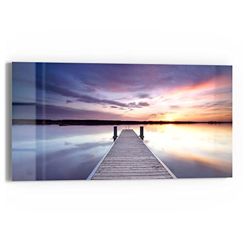 DEQORI Glasbild Echtglas | Motiv Verlassener Holzsteg | horizontal einteilig 60x30 cm | schöne Dekoration | Wandbild für Wohnzimmer, Schlafzimmer, Flur & Küche | moderne Wanddeko DEQORI Glasbild Echtglas | Motiv Verlassener Holzsteg | horizontal einteilig 60x30 cm | schöne Dekoration | Wandbild für Wohnzimmer, Schlafzimmer, Flur & Küche | moderne Wanddeko von DEQORI