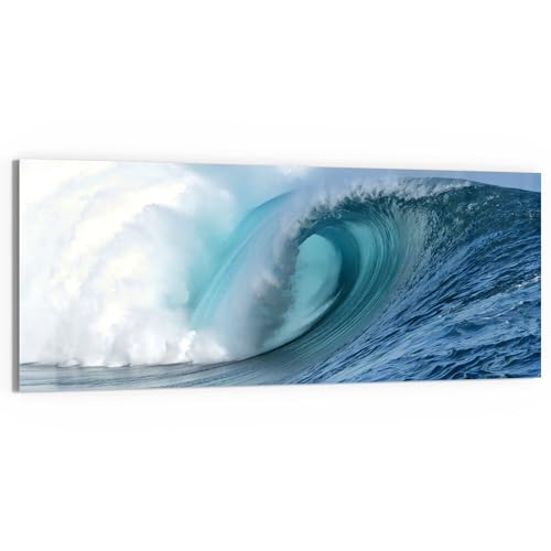 DEQORI Glasbild Echtglas | Motiv Welle der Ewigkeit | horizontal einteilig 125x50 cm | schöne Dekoration | Wandbild für Wohnzimmer, Schlafzimmer, Flur & Küche | moderne Wanddeko DEQORI Glasbild Echtglas | Motiv Welle der Ewigkeit | horizontal einteilig 125x50 cm | schöne Dekoration | Wandbild für Wohnzimmer, Schlafzimmer, Flur & Küche | moderne Wanddeko von DEQORI