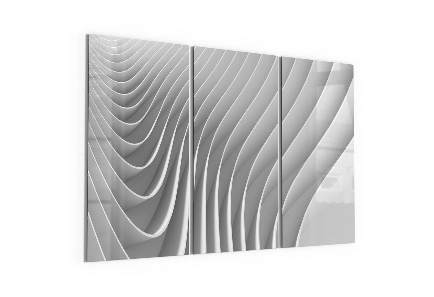 DEQORI Glasbild 'Lamellendesign', 'Lamellendesign', Glas Wandbild Bild schwebend modern von DEQORI