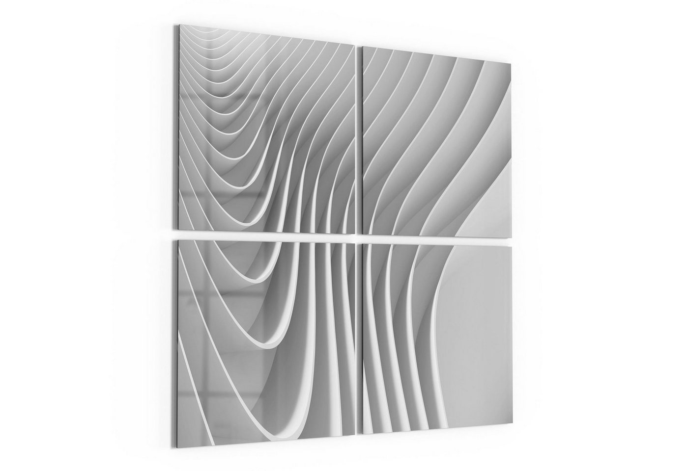 DEQORI Glasbild 'Lamellendesign', 'Lamellendesign', Glas Wandbild Bild schwebend modern von DEQORI