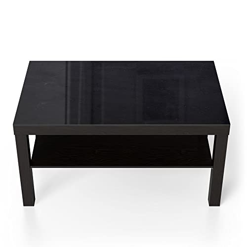 DEQORI Glastisch | schwarz groß 90x50 cm | Motiv Gerahmte Kreidetafel | ausgefallener Beistelltisch aus Glas | Hochglanz Couchtisch fürs Wohnzimmer | moderner Couch Tisch mit Design von DEQORI