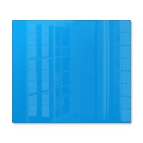 DEQORI Herdabdeckplatte Glas | einteilig 60x52 cm | Unifarben - Hellblau | Ceranfeld Abdeckplatte für Küche | Herd-Abdeckung universal | Glasplatte & Schneidebrett für Kochplatten von DEQORI