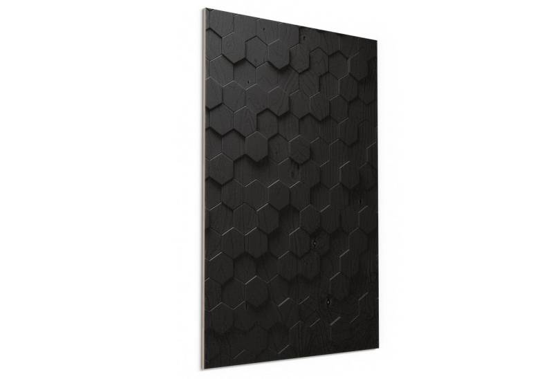 DEQORI Holzbild 'Abstrakte 3D-Struktur', Bild auf Holz natürliches Wandbild Kunstdruck modern Wohnzimmer Design DEQORI Holzbild 'Abstrakte 3D-Struktur', Bild auf Holz natürliches Wandbild Kunstdruck modern Wohnzimmer Design von DEQORI