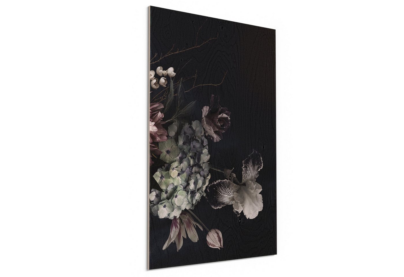 DEQORI Holzbild 'Blühende Pracht', Bild auf Holz natürliches Wandbild Kunstdruck modern Wohnzimmer Design DEQORI Holzbild 'Blühende Pracht', Bild auf Holz natürliches Wandbild Kunstdruck modern Wohnzimmer Design von DEQORI