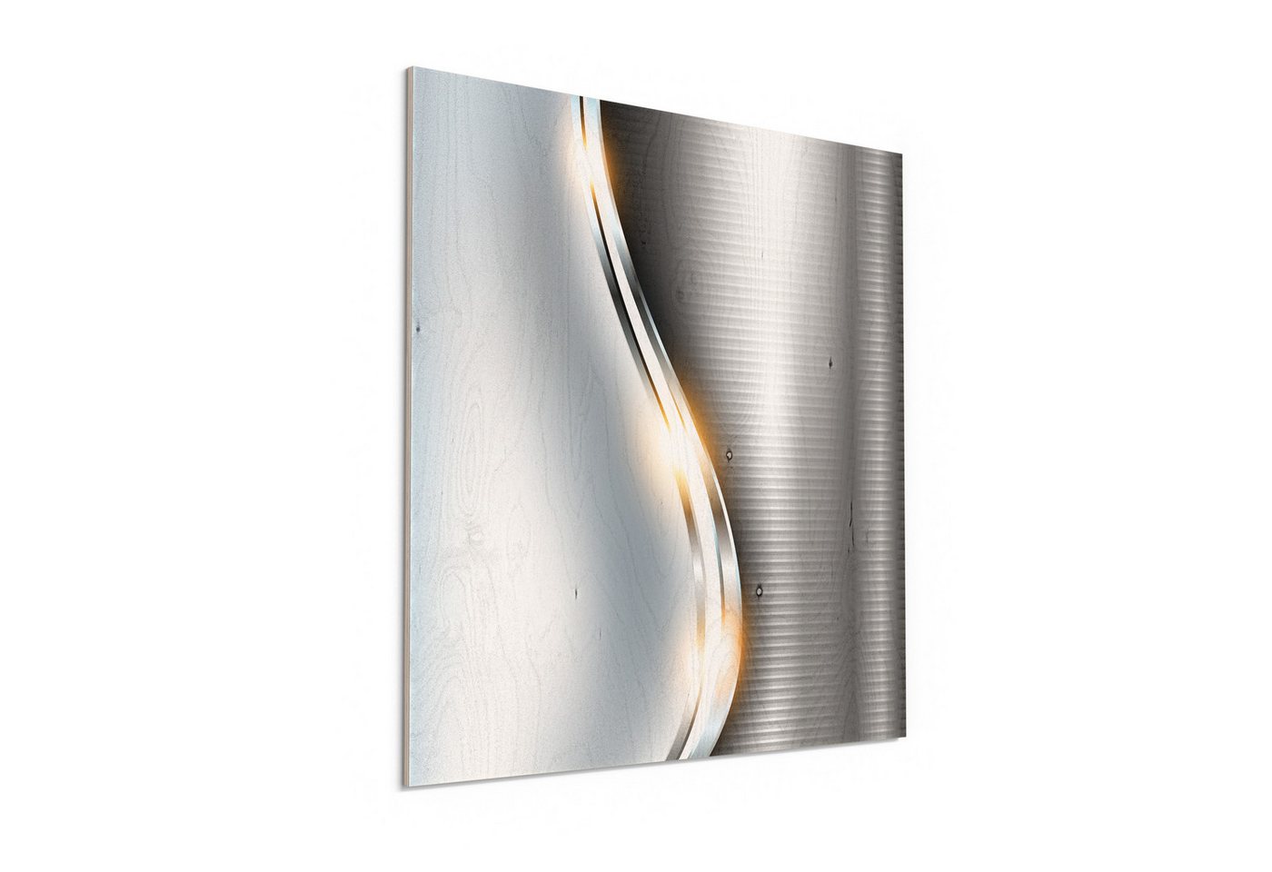 DEQORI Holzbild 'Elegantes Vektordesign', Bild auf Holz natürliches Wandbild Kunstdruck modern Wohnzimmer Design DEQORI Holzbild 'Elegantes Vektordesign', Bild auf Holz natürliches Wandbild Kunstdruck modern Wohnzimmer Design von DEQORI