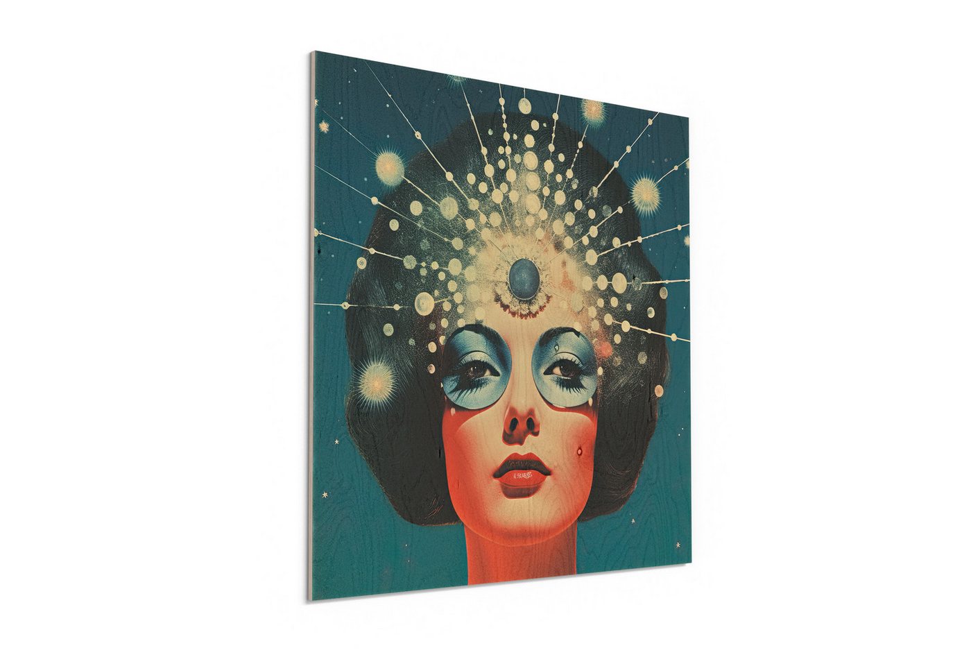 DEQORI Holzbild 'Galaktische Schönheit', Bild auf Holz natürliches Wandbild Kunstdruck modern Wohnzimmer Design DEQORI Holzbild 'Galaktische Schönheit', Bild auf Holz natürliches Wandbild Kunstdruck modern Wohnzimmer Design von DEQORI