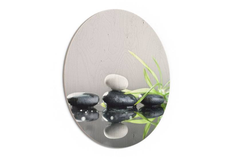 DEQORI Holzbild 'Naturstein Arrangement', Bild auf Holz natürliches Wandbild Kunstdruck modern Wohnzimmer Design DEQORI Holzbild 'Naturstein Arrangement', Bild auf Holz natürliches Wandbild Kunstdruck modern Wohnzimmer Design von DEQORI