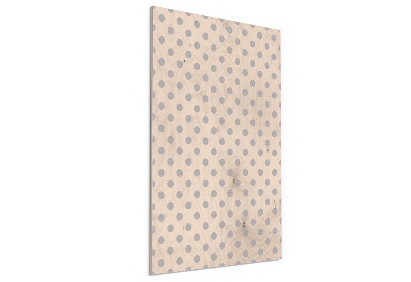 DEQORI Holzbild 'Punkt für Punkt', Bild auf Holz natürliches Wandbild Kunstdruck modern Wohnzimmer Design DEQORI Holzbild 'Punkt für Punkt', Bild auf Holz natürliches Wandbild Kunstdruck modern Wohnzimmer Design von DEQORI