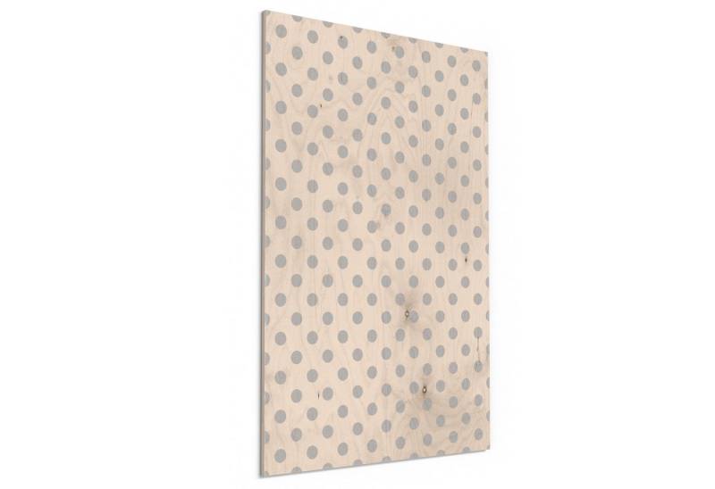DEQORI Holzbild 'Punkt für Punkt', Bild auf Holz natürliches Wandbild Kunstdruck modern Wohnzimmer Design DEQORI Holzbild 'Punkt für Punkt', Bild auf Holz natürliches Wandbild Kunstdruck modern Wohnzimmer Design von DEQORI