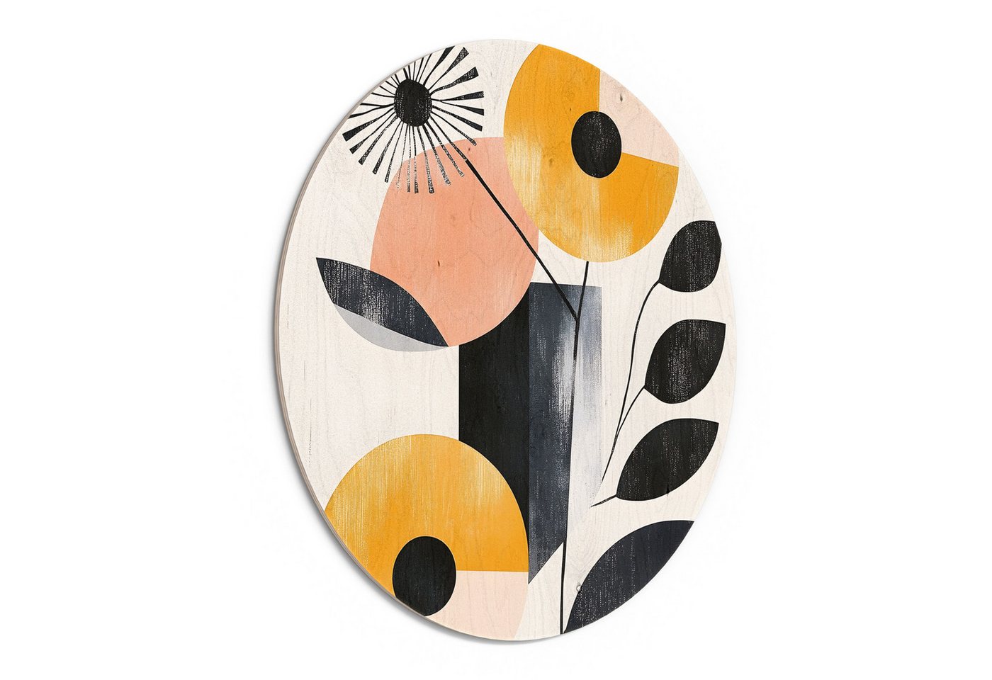 DEQORI Holzbild 'Struktur trifft Natur', Bild auf Holz natürliches Wandbild Kunstdruck modern Wohnzimmer Design DEQORI Holzbild 'Struktur trifft Natur', Bild auf Holz natürliches Wandbild Kunstdruck modern Wohnzimmer Design von DEQORI