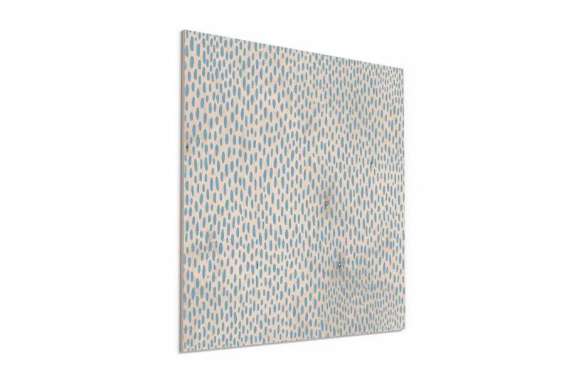 DEQORI Holzbild 'Tropfentanz in Blau', Bild auf Holz natürliches Wandbild Kunstdruck modern Wohnzimmer Design DEQORI Holzbild 'Tropfentanz in Blau', Bild auf Holz natürliches Wandbild Kunstdruck modern Wohnzimmer Design von DEQORI