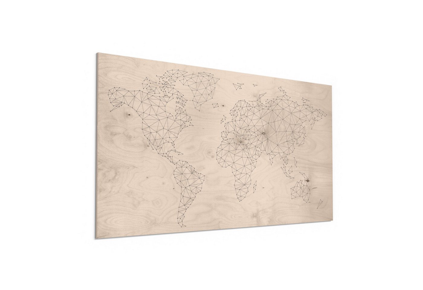 DEQORI Holzbild 'Vernetzte Welt', Bild auf Holz natürliches Wandbild Kunstdruck modern Wohnzimmer Design DEQORI Holzbild 'Vernetzte Welt', Bild auf Holz natürliches Wandbild Kunstdruck modern Wohnzimmer Design von DEQORI