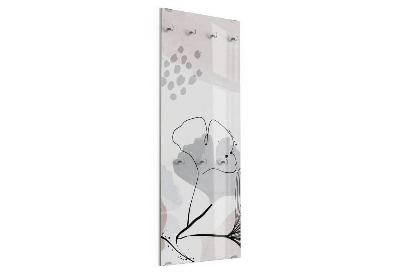 DEQORI Kleiderhaken 'Dekorativer Gingko-Banner', Glas Garderobe hängend Flur Jackenhalter modern Wandgarderobe Haken DEQORI Kleiderhaken 'Dekorativer Gingko-Banner', Glas Garderobe hängend Flur Jackenhalter modern Wandgarderobe Haken von DEQORI