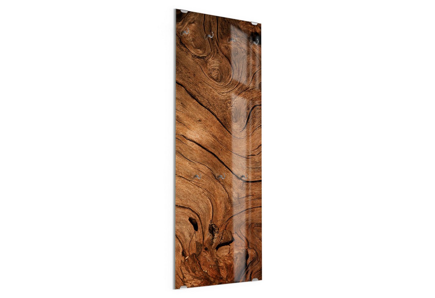 DEQORI Kleiderhaken 'Detaillierte Holzmaserung', Glas Garderobe hängend Flur Jackenhalter modern Wandgarderobe Haken DEQORI Kleiderhaken 'Detaillierte Holzmaserung', Glas Garderobe hängend Flur Jackenhalter modern Wandgarderobe Haken von DEQORI