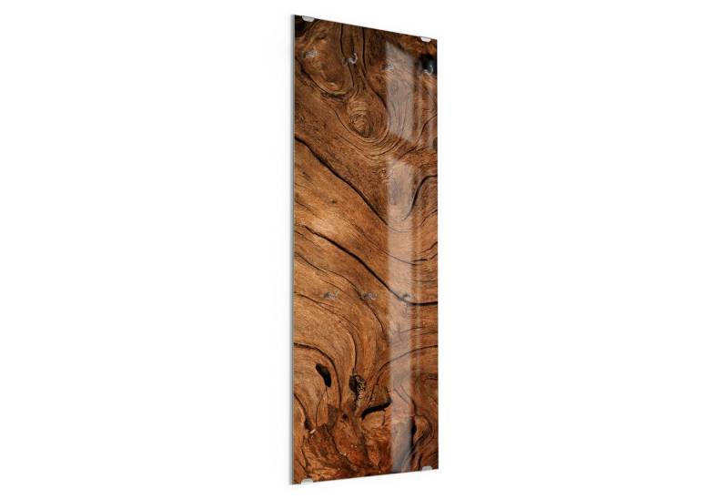 DEQORI Kleiderhaken 'Detaillierte Holzmaserung', Glas Garderobe hängend Flur Jackenhalter modern Wandgarderobe Haken DEQORI Kleiderhaken 'Detaillierte Holzmaserung', Glas Garderobe hängend Flur Jackenhalter modern Wandgarderobe Haken von DEQORI