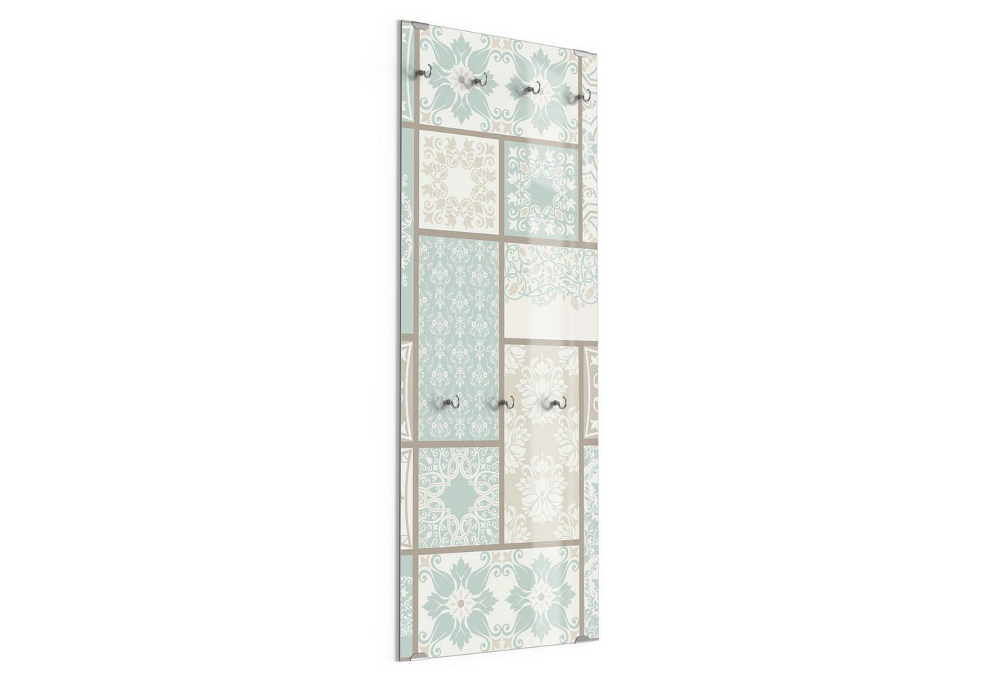 DEQORI Kleiderhaken 'Fliesenpoesie', Glas Garderobe hängend Flur Jackenhalter modern Wandgarderobe Haken DEQORI Kleiderhaken 'Fliesenpoesie', Glas Garderobe hängend Flur Jackenhalter modern Wandgarderobe Haken von DEQORI