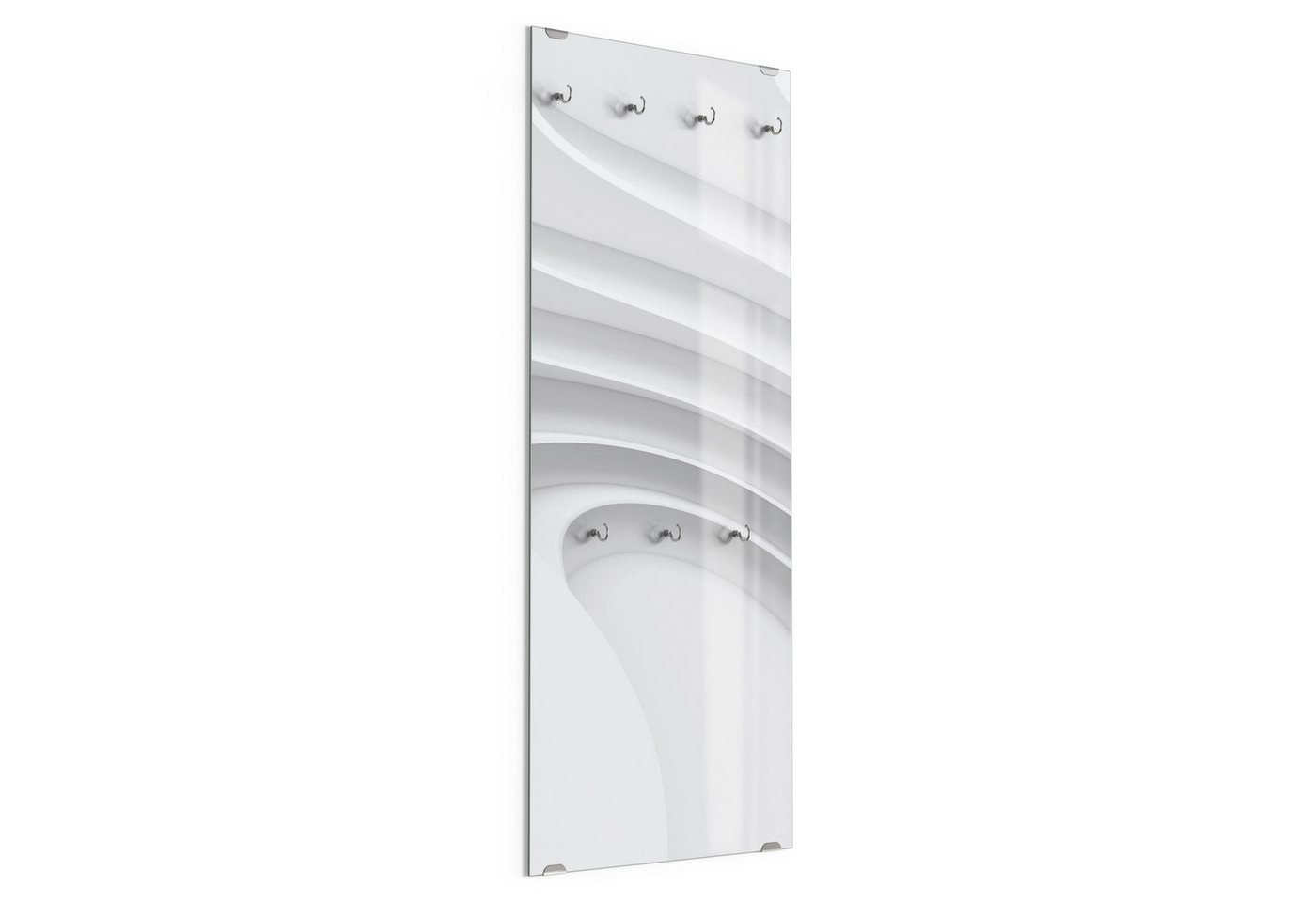 DEQORI Kleiderhaken 'Fließende Lamellenlinien', Glas Garderobe hängend Flur Jackenhalter modern Wandgarderobe Haken DEQORI Kleiderhaken 'Fließende Lamellenlinien', Glas Garderobe hängend Flur Jackenhalter modern Wandgarderobe Haken von DEQORI
